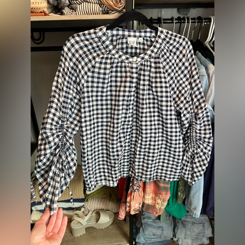 GAP Cotton Gingham Blouse